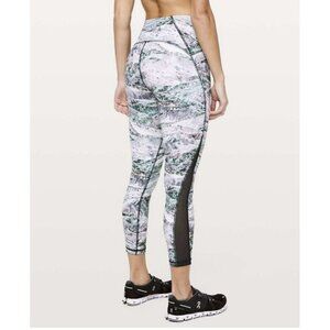 Lululemon Train Times Pant 25" Springscape Multi / Obsidian Size 8